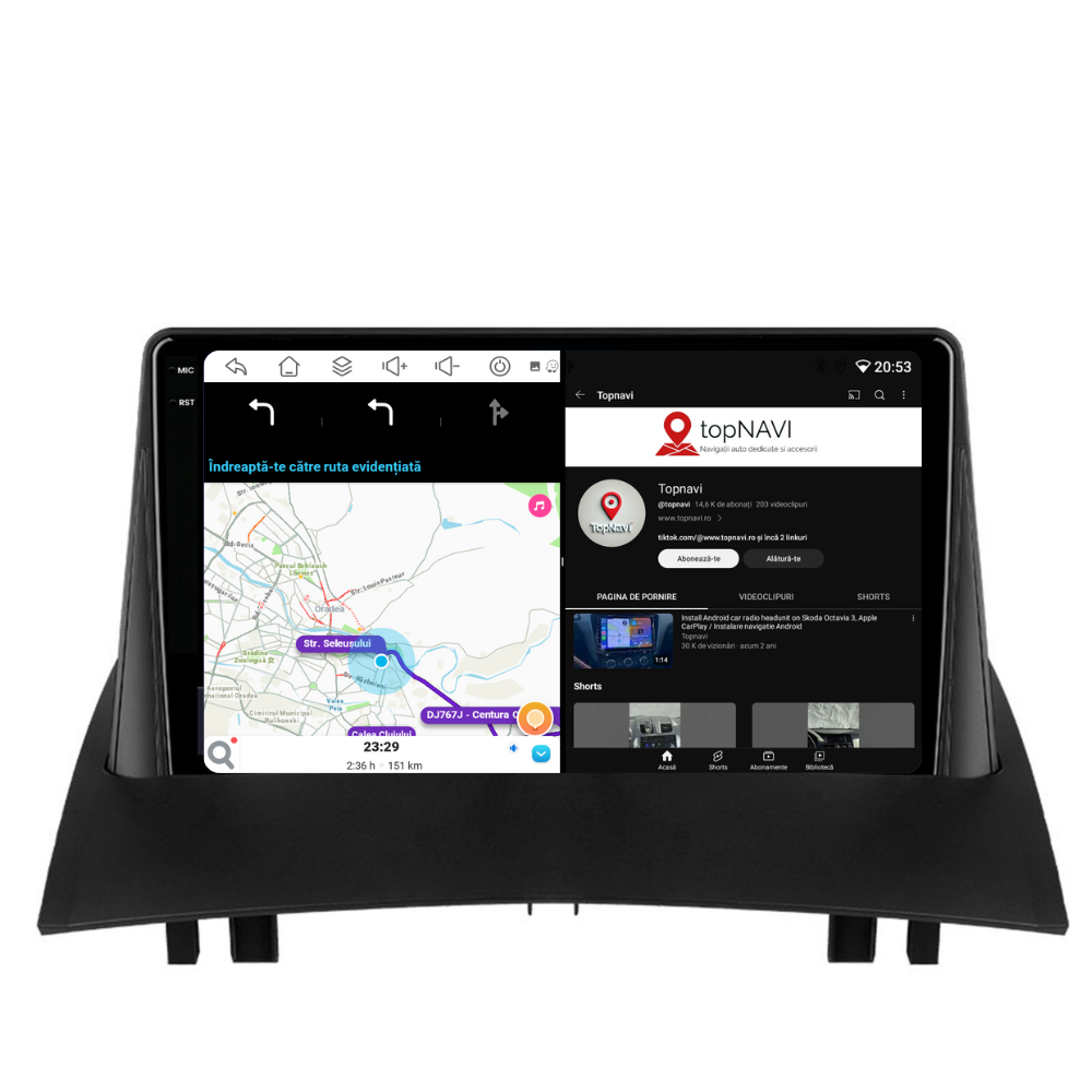 Navigatie Renault Megane 2 (2002-2009), Ecran 9 inch, 4GB RAM 64GB, 8-core [3]