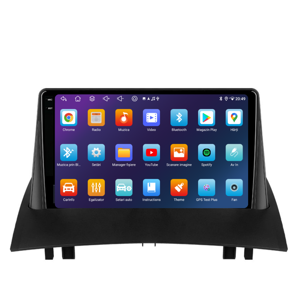 Navigatie Renault Megane 2 (2002-2009), Ecran 9 inch, 4GB RAM 64GB, 8-core [5]