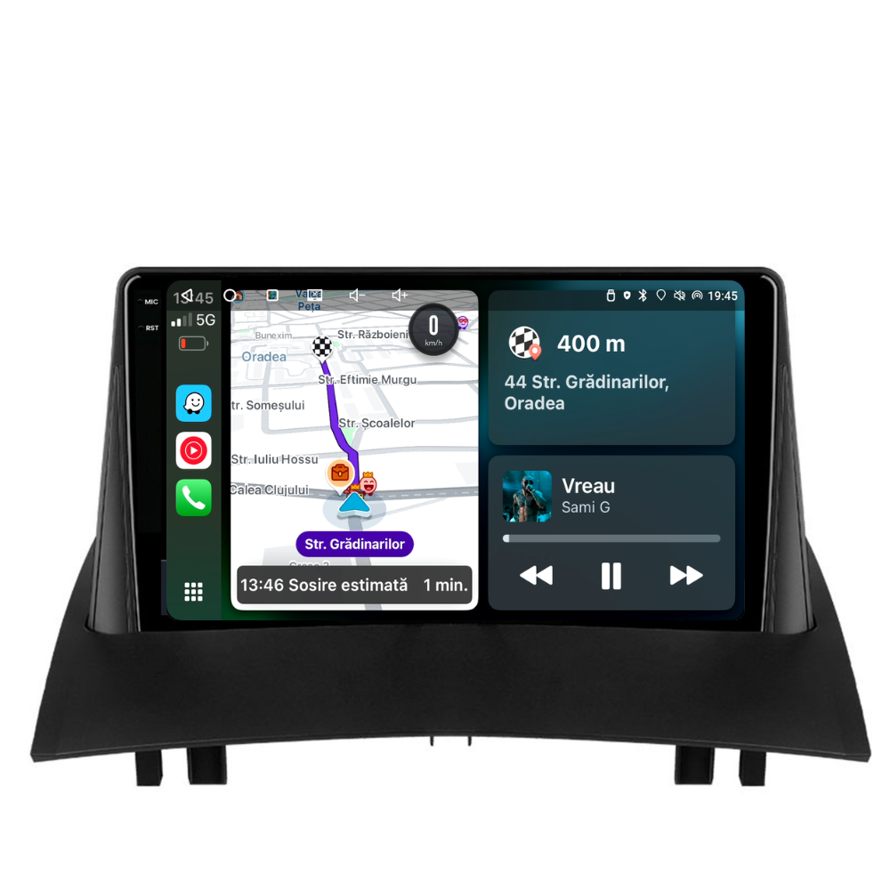 Navigatie Renault Megane 2 (2002-2009), Ecran 9 inch, 6GB RAM 128GB, 8-core [2]