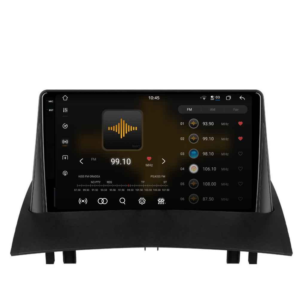 Navigatie Renault Megane 2 (2002-2009), Ecran 9 inch 2K, 12GB RAM 256GB, 8-core [2]