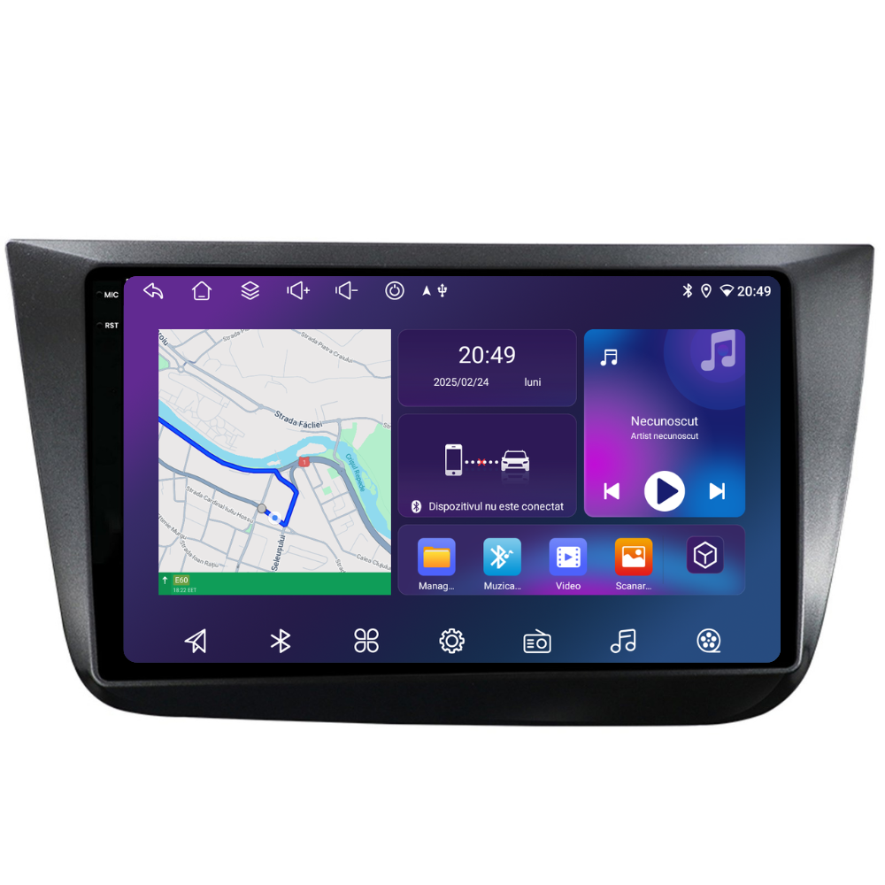 Navigatie Seat Altea (2004-2015), Ecran 9 inch, 4GB RAM 64GB, 8-core [3]