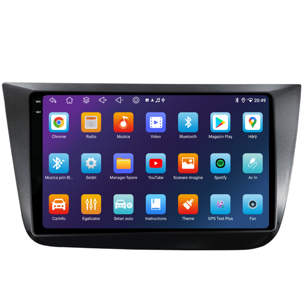 Navigatie Seat Altea (2004-2015), Ecran 9 inch, 4GB RAM 64GB, 8-core [4]