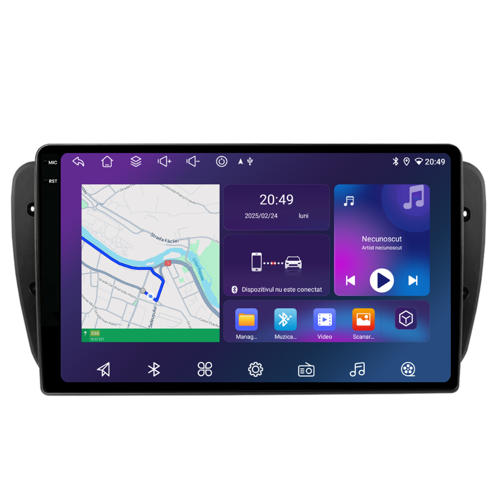 Navigatie Seat Ibiza 6J (2009-2013), Android, Ecran 9 inch, 4GB RAM 64GB, 8-core [4]