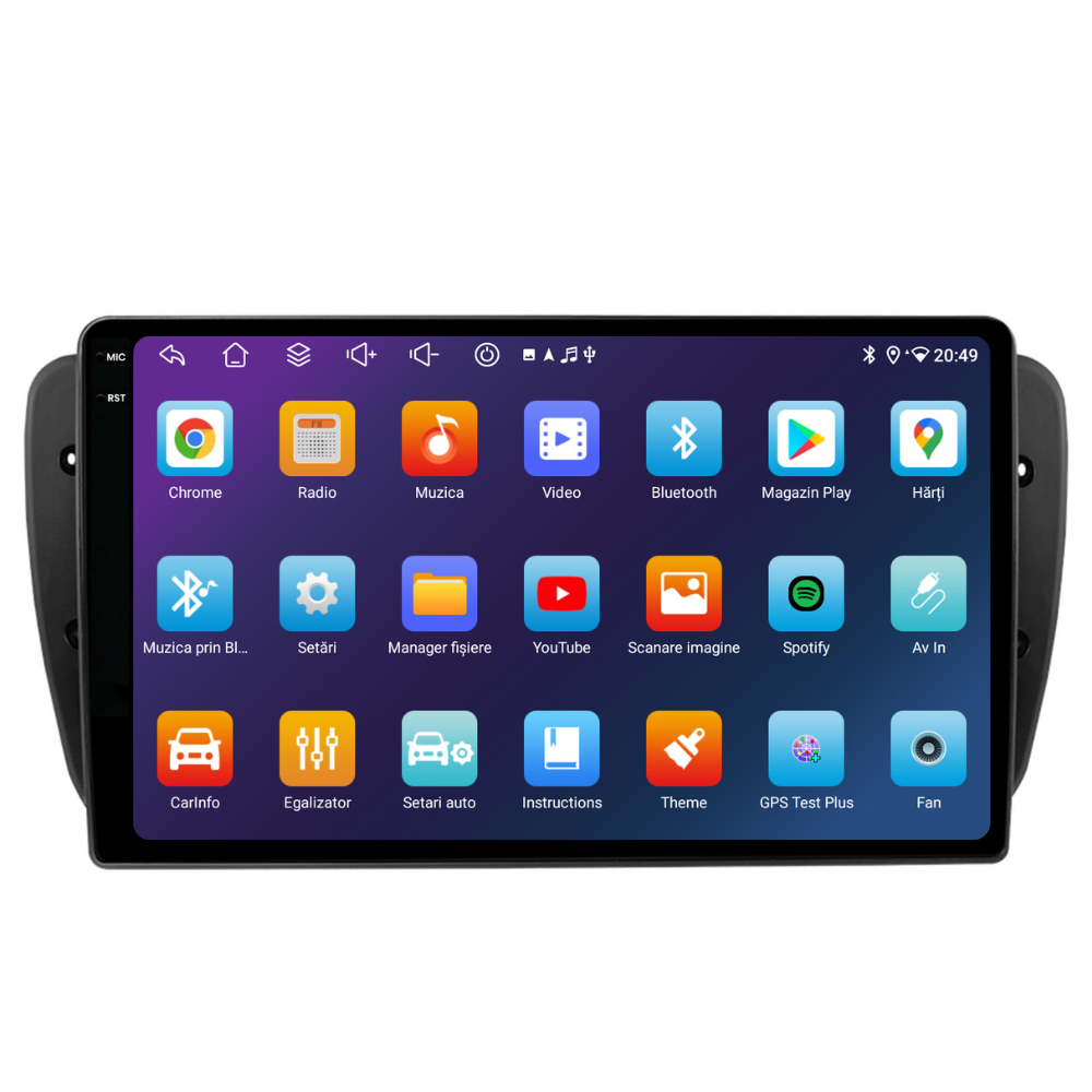 Navigatie Seat Ibiza 6J (2009-2013), Android, Ecran 9 inch, 6GB RAM 128GB, 8-core [4]