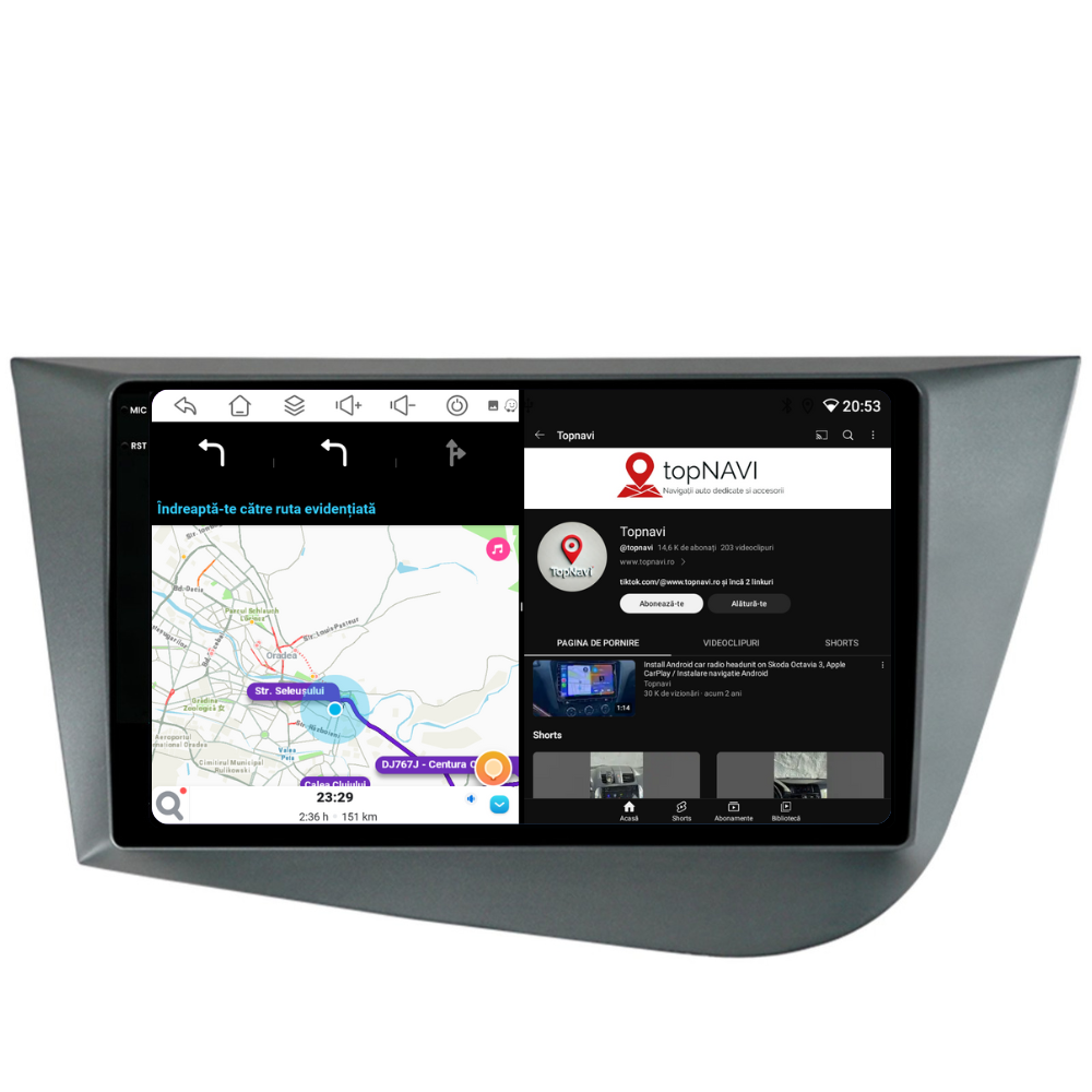 Navigație Seat Leon (2005-2012), Ecran 9 inch, 6GB RAM 128GB, 8-core [4]