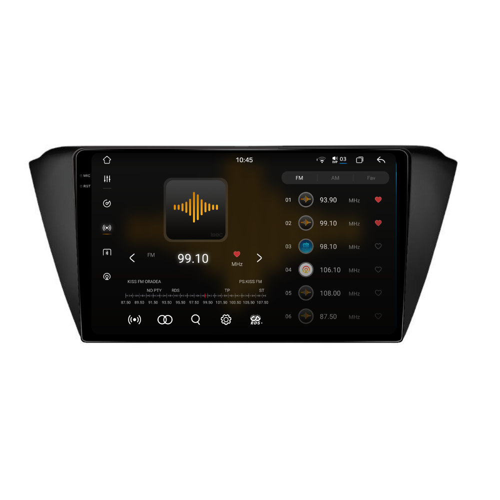 Navigatie Skoda Fabia 3 (2014-2019), Android, Ecran 9 inch 2K, 12GB RAM 256GB, 8-core [2]