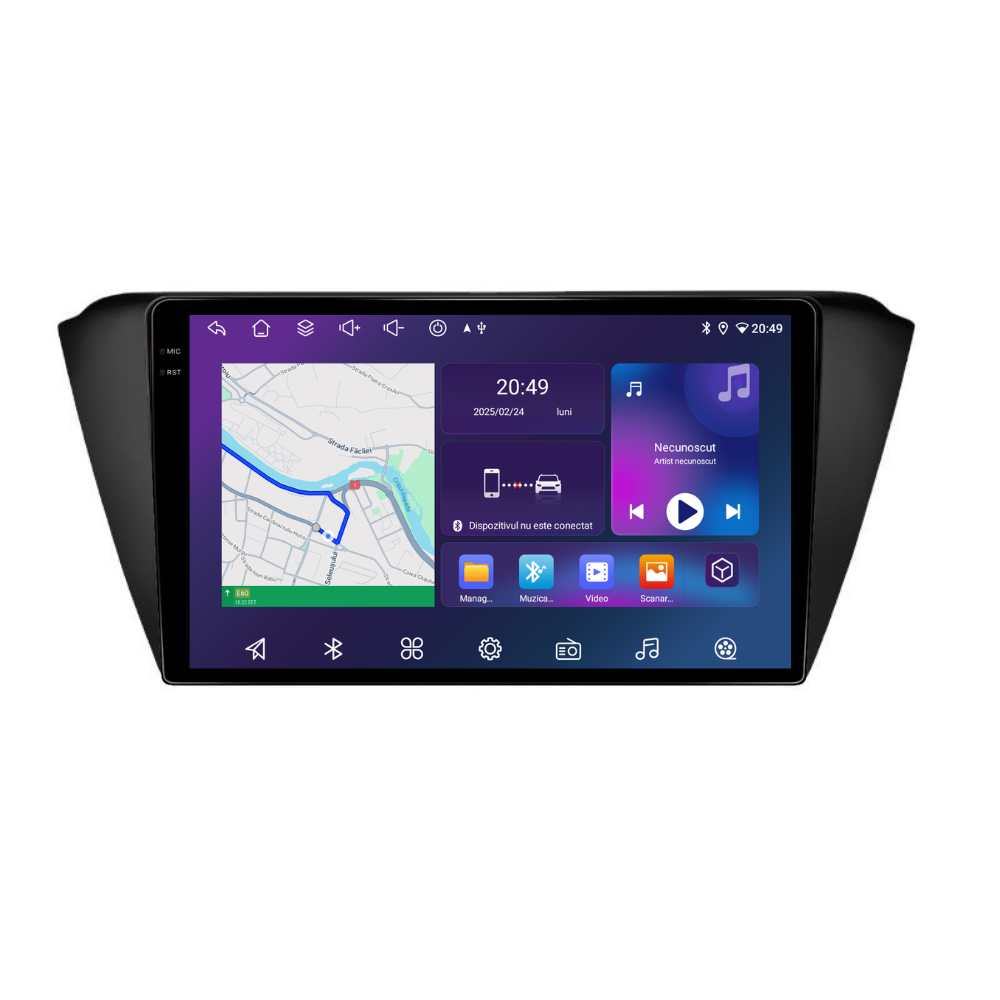 Navigatie Skoda Fabia 3 (2014-2019), Android, Ecran 9 inch, 6GB RAM 128GB, 8-core [1]