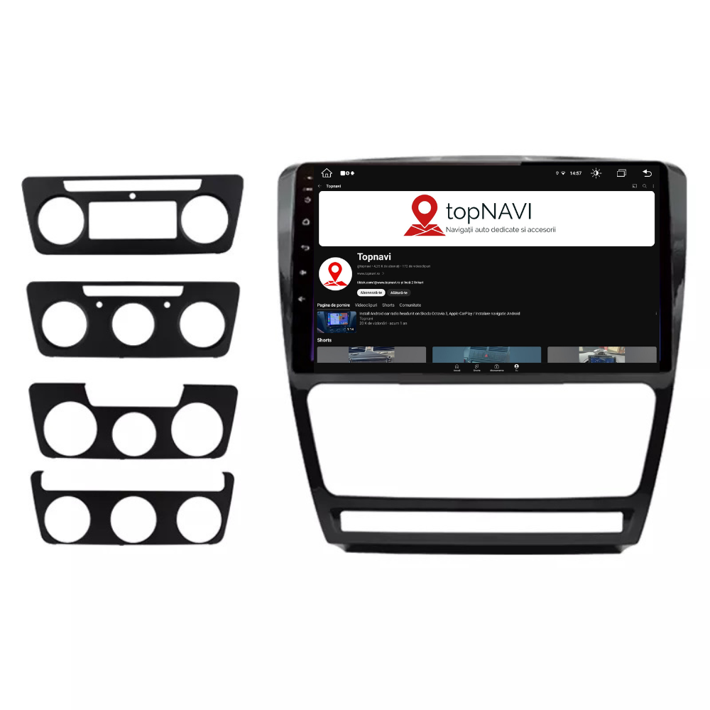Navigatie Skoda Octavia 2 (2008-2013), Android 12, 1GB RAM 32GB, ecran 10 inch [2]
