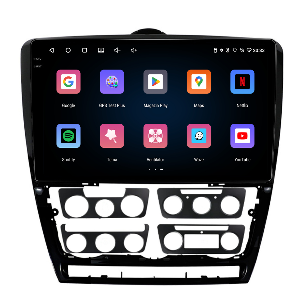 Navigatie Skoda Octavia 2 (2008-2013), Android, Ecran 10 inch, 4GB RAM 64GB, 4-core [4]