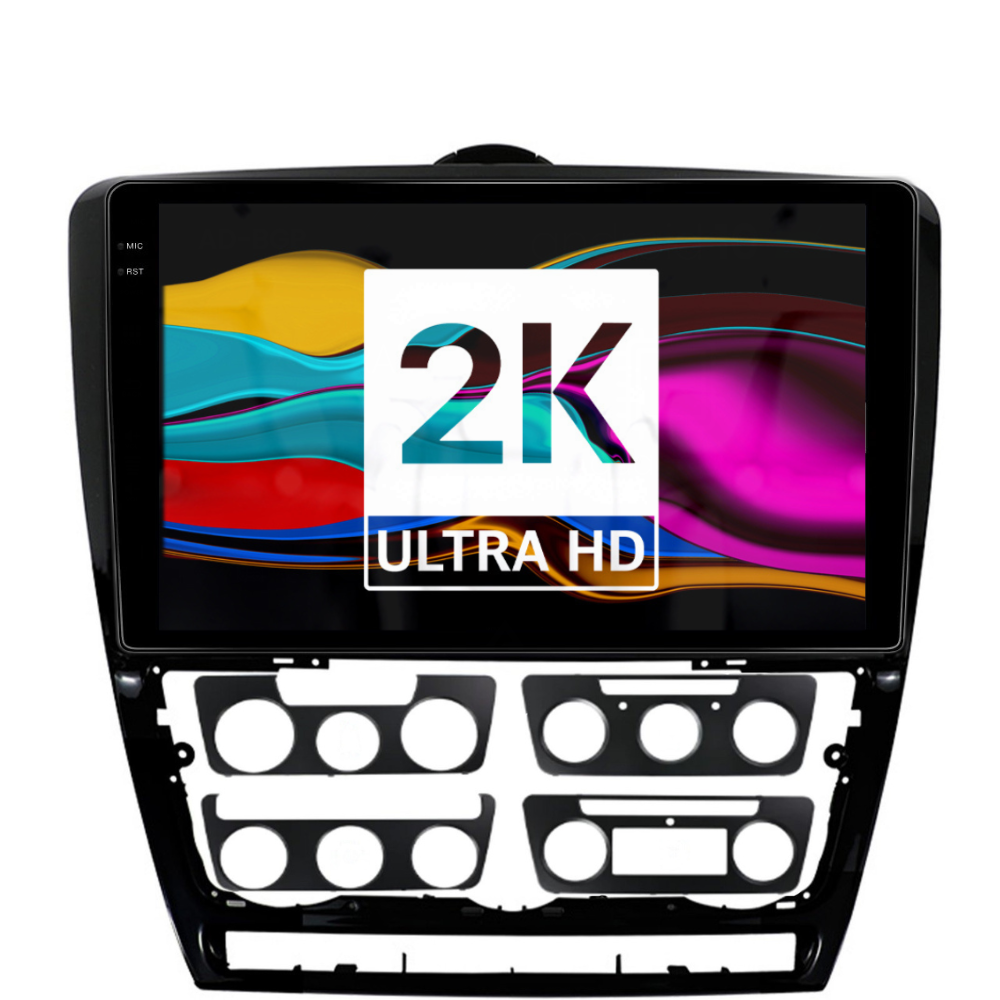 Navigatie Skoda octavia 2 2008-2013, Android 13,Ecran 2K, 8GB RAM 256GB, Octa Core, carplay /android auto [2]