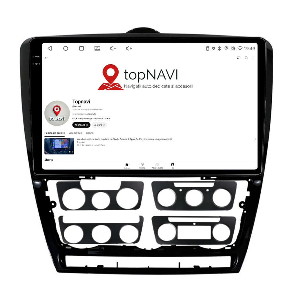 Navigatie Skoda octavia 2 (2008-2013), Android, Ecran 10 inch, 8GB RAM 256GB, 8-core [2]