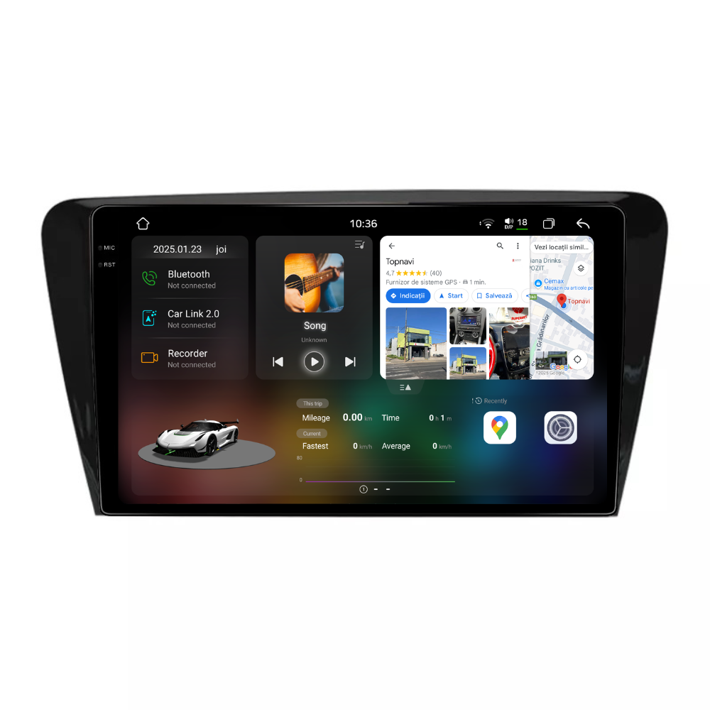 Navigatie Skoda octavia 3 (2013-2018), Android, Ecran 10 inch 2K, 12GB RAM 256GB, 8-core [1]