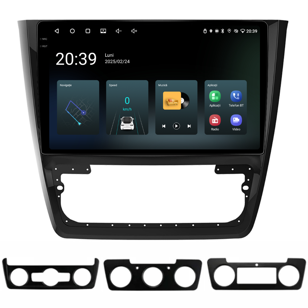 Navigatie Skoda Yeti (2009-2014), Android, Ecran 10 inch, 4GB RAM 64GB, 8-core [4]