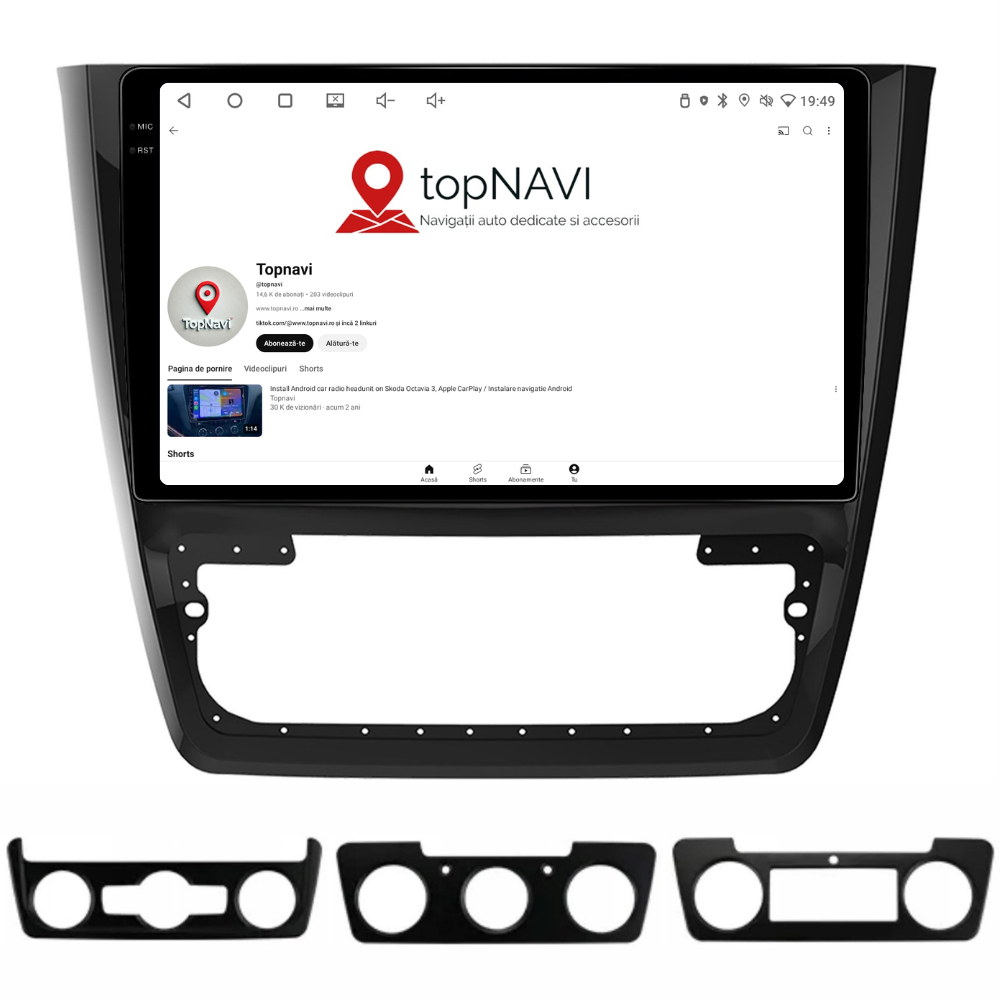 Navigatie Skoda Yeti (2009-2014), Android, Ecran 10 inch, 4GB RAM 64GB, 8-core [5]