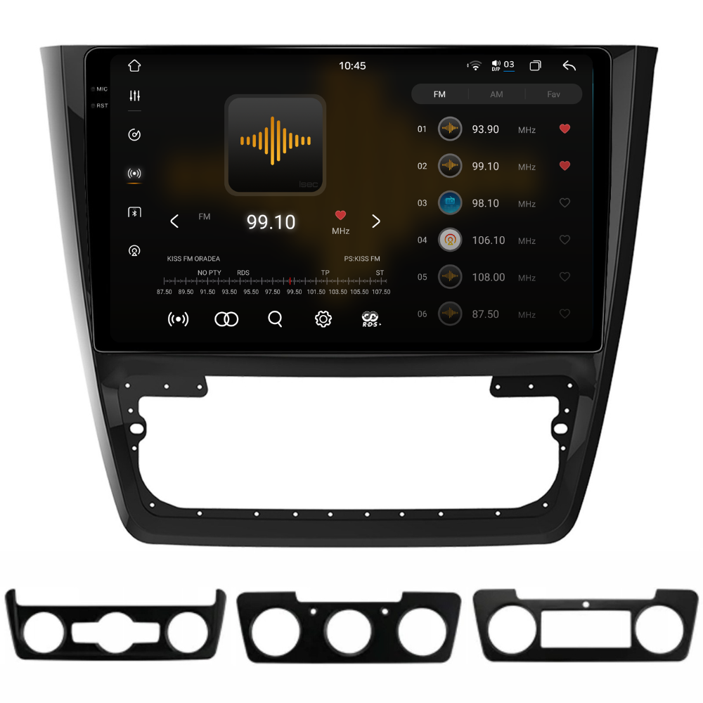 Navigatie Skoda yeti (2009-2014) , Android, Ecran 10 inch 2K, 12GB RAM 256GB, 8-core [2]