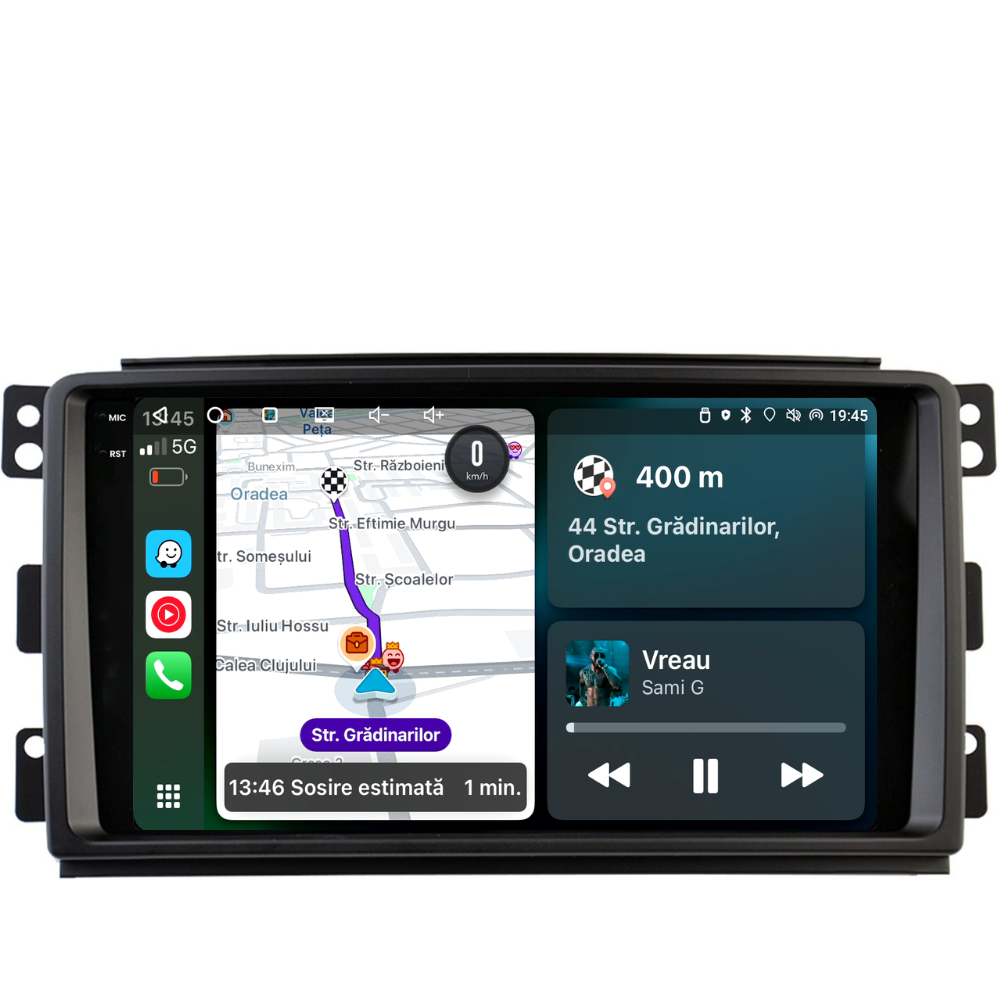 Navigatie Smart For Two / For Four (2005-2010), Ecran 9 inch, 6GB RAM 128GB, 8-core [2]