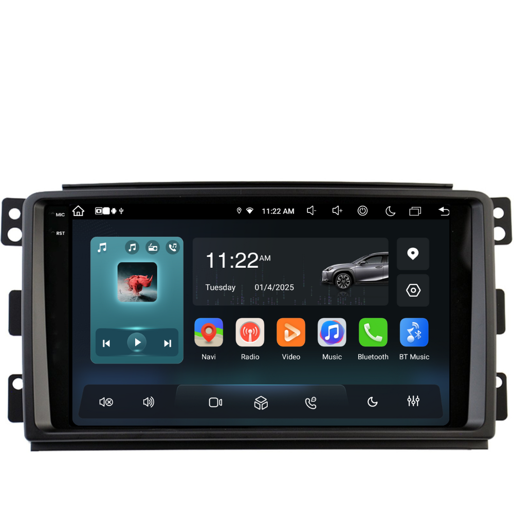 Navigatie Smart For Two / For Four (2005-2010), Ecran 9 inch, 8GB RAM 256GB, 8-core [4]