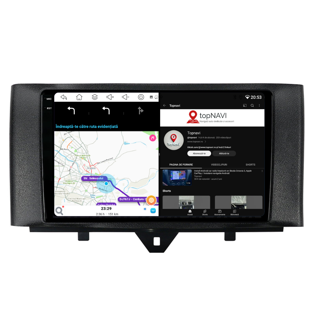 Navigatie Smart For Two / For Four (2010-2015), Ecran 9 inch, 6GB RAM 128GB, 8-core [4]