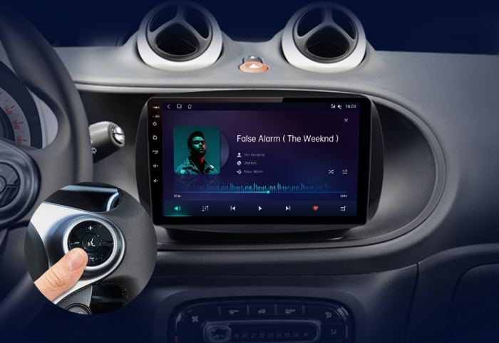 Navigatie Smart For Two (2016-2019) For Four (2016-2019), Android, 4GB RAM 64GB, carplay / android auto, waze, youtube [7]