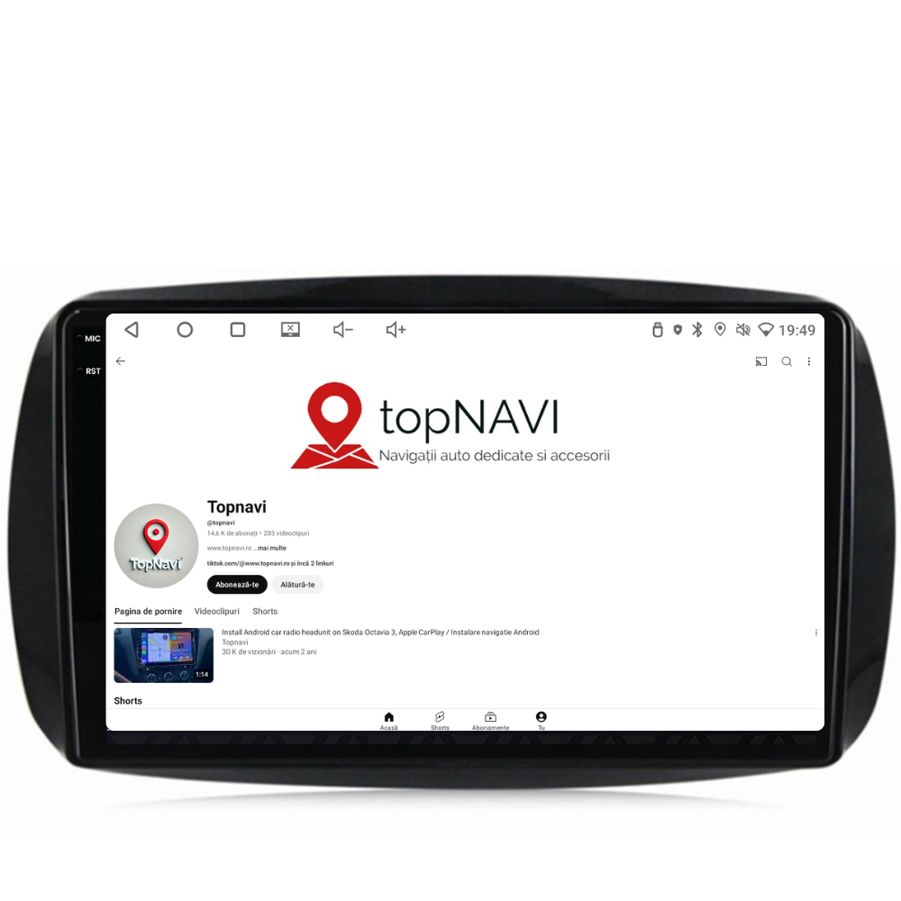 Navigatie Smart For Two / For Four (2016-2019), Ecran 9 inch, 6GB RAM 128GB, 8-core [3]