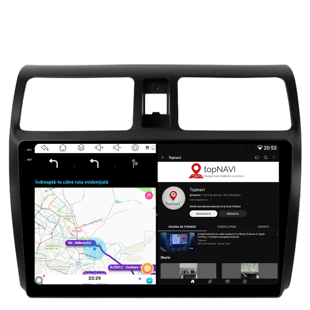 Navigatie Suzuki Swift (2003-2013), Ecran 10 inch, 4GB RAM 64GB, 8-core [3]