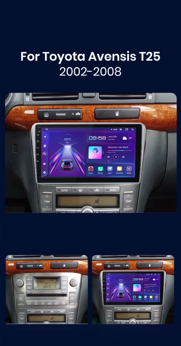 Navigatie Toyota Avensis (2002-2008), Ecran 9 inch, 1GB RAM 32GB [4]