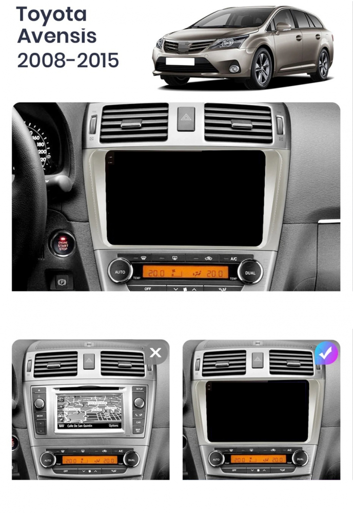 Navigatie Toyota Avensis (2008-2015), Ecran 9 inch, 6GB RAM 128GB, 8-core [7]