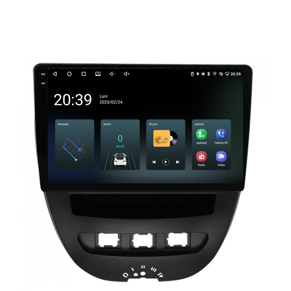 Navigatie Peugeot 107 (2005-2014), Ecran 10 inch, 4GB RAM 64GB, 8-core [4]