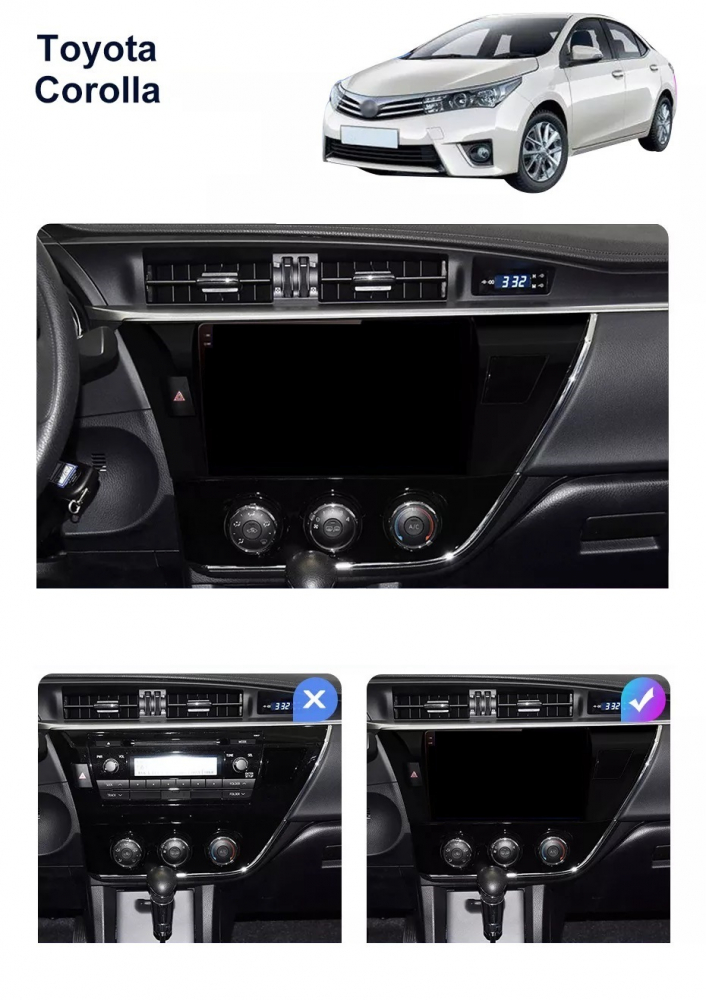 Navigatie Toyota Corolla (2013-2017), Ecran 10 inch, 4GB RAM 64GB, 4-core [6]