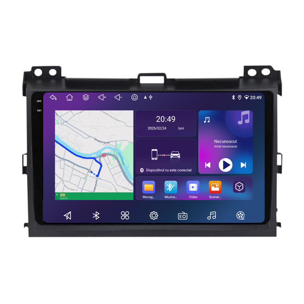 Navigatie Toyota Land Cruiser prado J120 (2004-2009), Ecran 9 inch, 4GB RAM 64GB, 8-core [4]