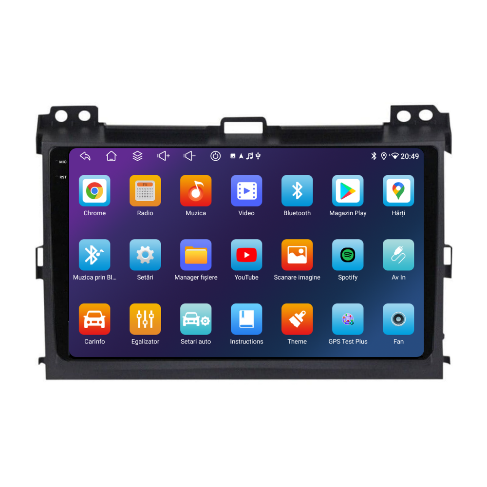 Navigatie Toyota Land Cruiser prado J120 (2004-2009), Ecran 9 inch, 4GB RAM 64GB, 8-core [3]