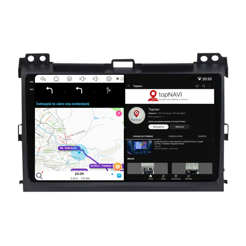 Navigatie Toyota Land Cruiser prado J120 (2004-2009), Ecran 9 inch, 6GB RAM 128GB, 8-core [5]
