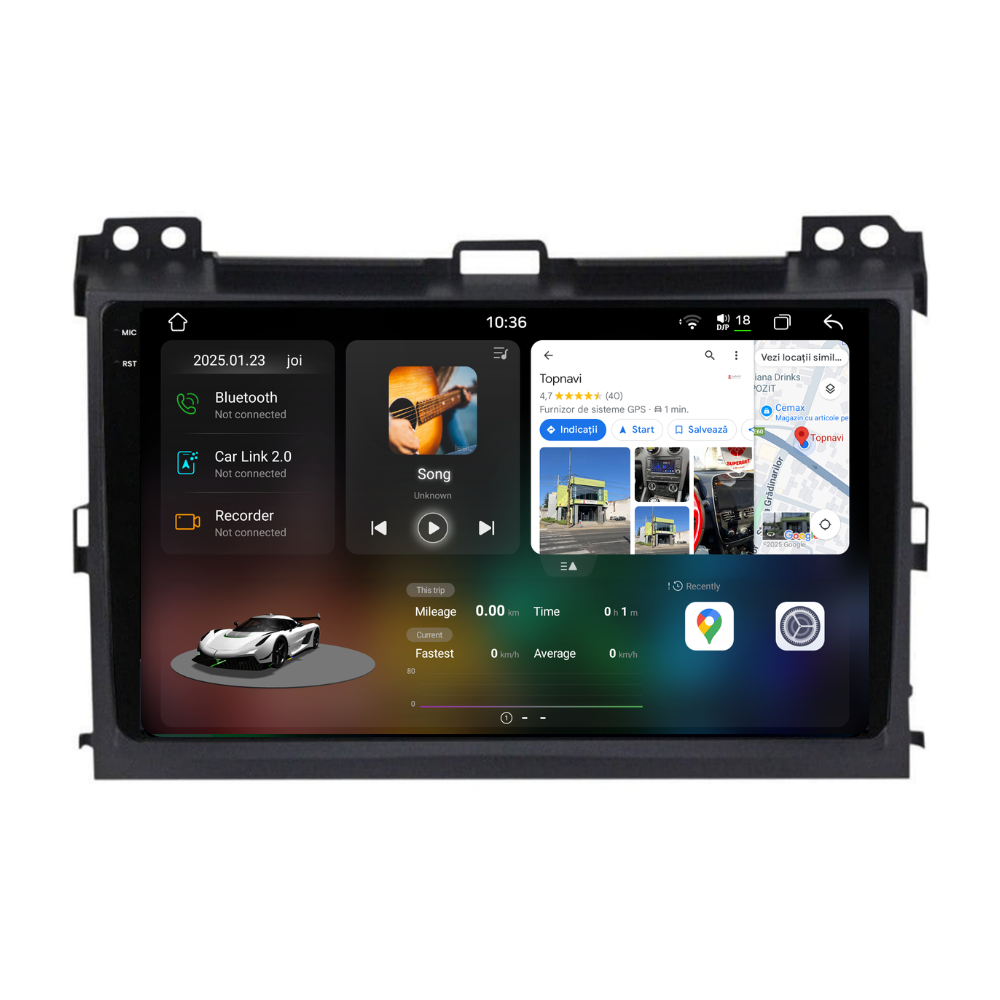 Navigatie Toyota Land Cruiser prado J120 (2004-2009), Ecran 9 inch 2K, 12GB RAM 256GB, 8-core [1]