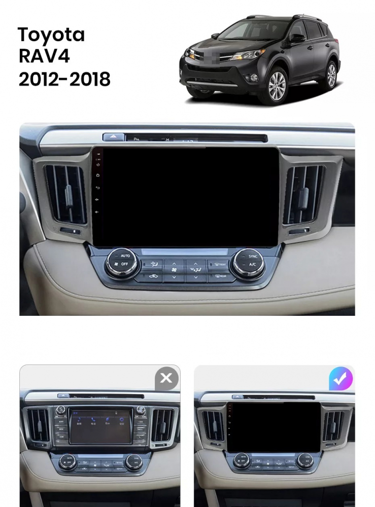 Navigatie Toyota RAV4 (2012-2018), Ecran 10 inch, 8GB RAM 256GB, 8-core [7]