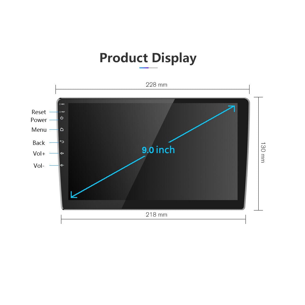 Navigatie universala 2din android, 2GB 32GB, 9 inch, carplay / android auto [3]
