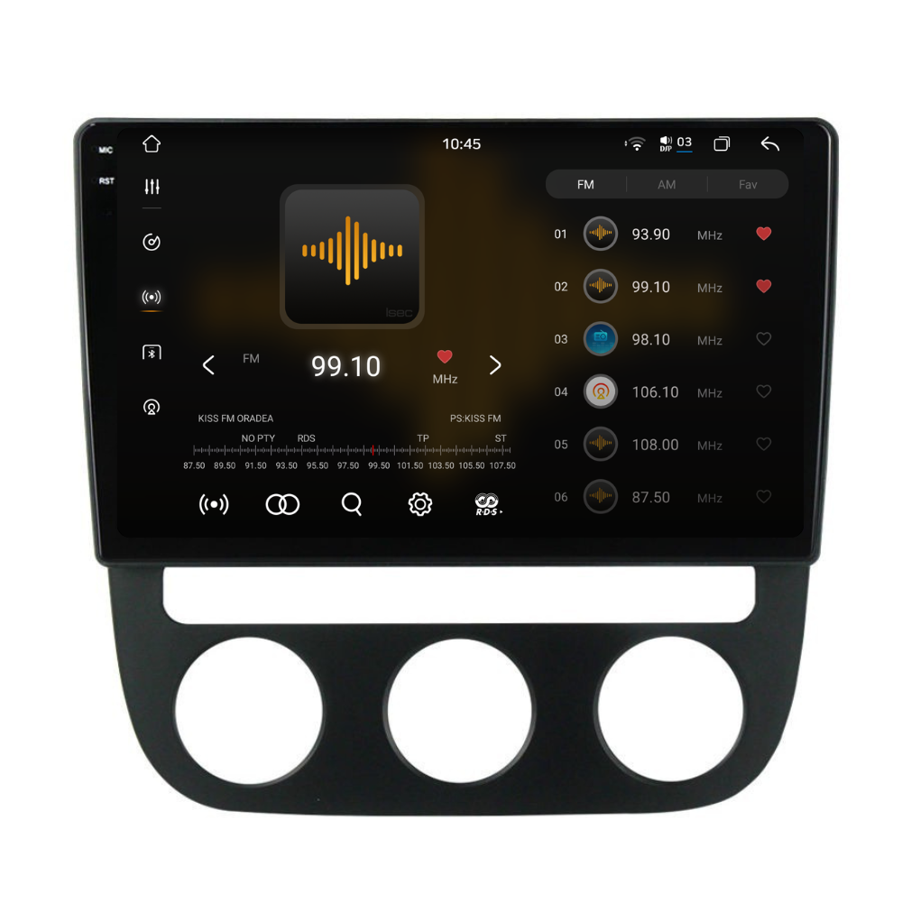 Navigatie Volkswagen Golf 5 (2004-2009), Android, Ecran 10 inch 2K, 12GB RAM 256GB, 8-core [2]