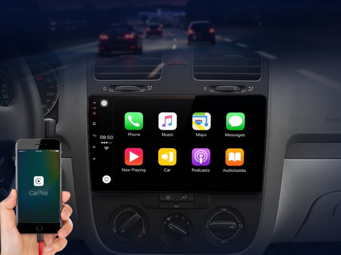 Navigatie Volkswagen Golf 5 (2004-2009) Jetta (2004-2009), Android, 1GB RAM 32GB, carplay / android auto,waze [5]