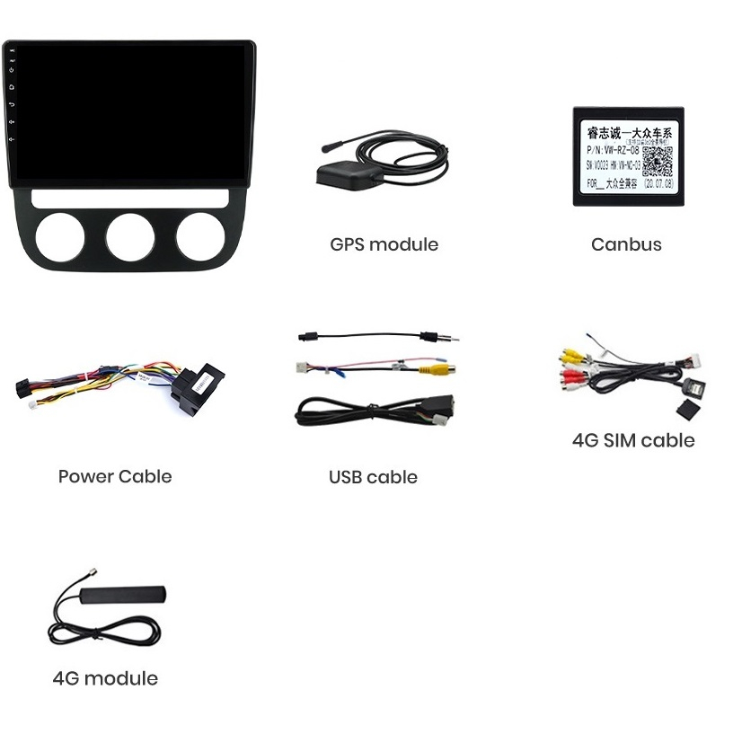 Navigatie Volkswagen Golf 5 (2004-2009), Android, Ecran 10 inch, 4GB RAM 64GB, 8-core [9]