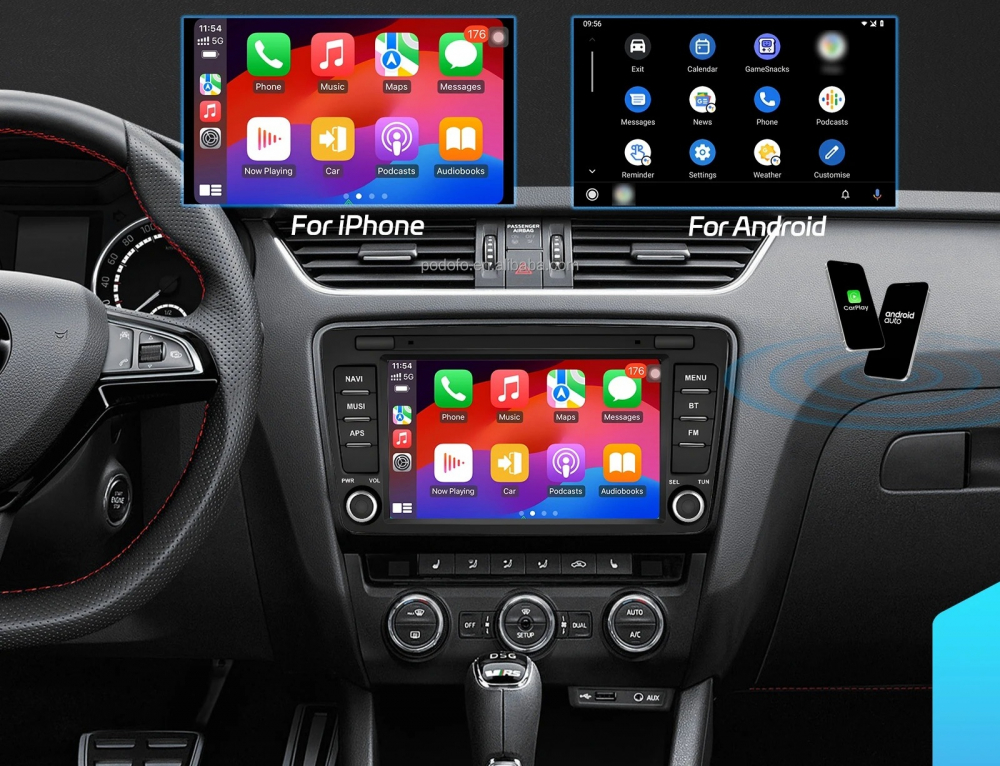 Navigatie Skoda Octavia 2 (2004-2013), Ecran 7 inch, 4GB RAM 64GB 4core [4]