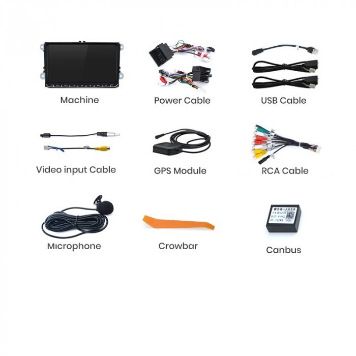 Navigatie VW Touran (2003-2013), Android, Ecran 9 inch, 2GB RAM 64GB [7]