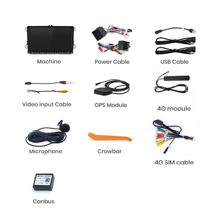 Navigatie VW Caravelle T5 (2010 - 2018), Android, Ecran 9 inch, 4GB RAM 64GB [9]