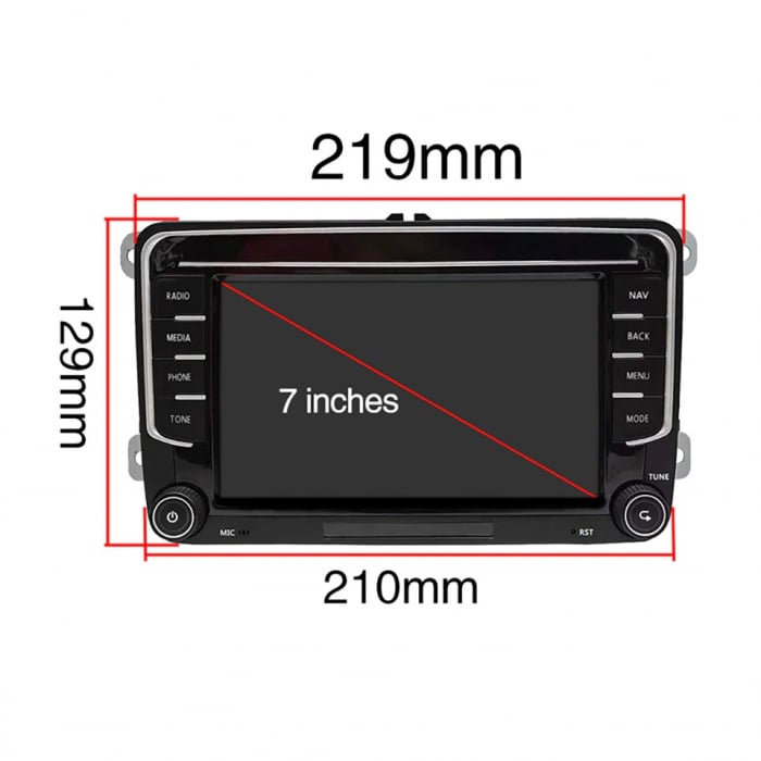 Navigatie VW Multivan T5 (2010-2018), Android, Ecran 7 inch, 2GB RAM 64GB, crom [4]