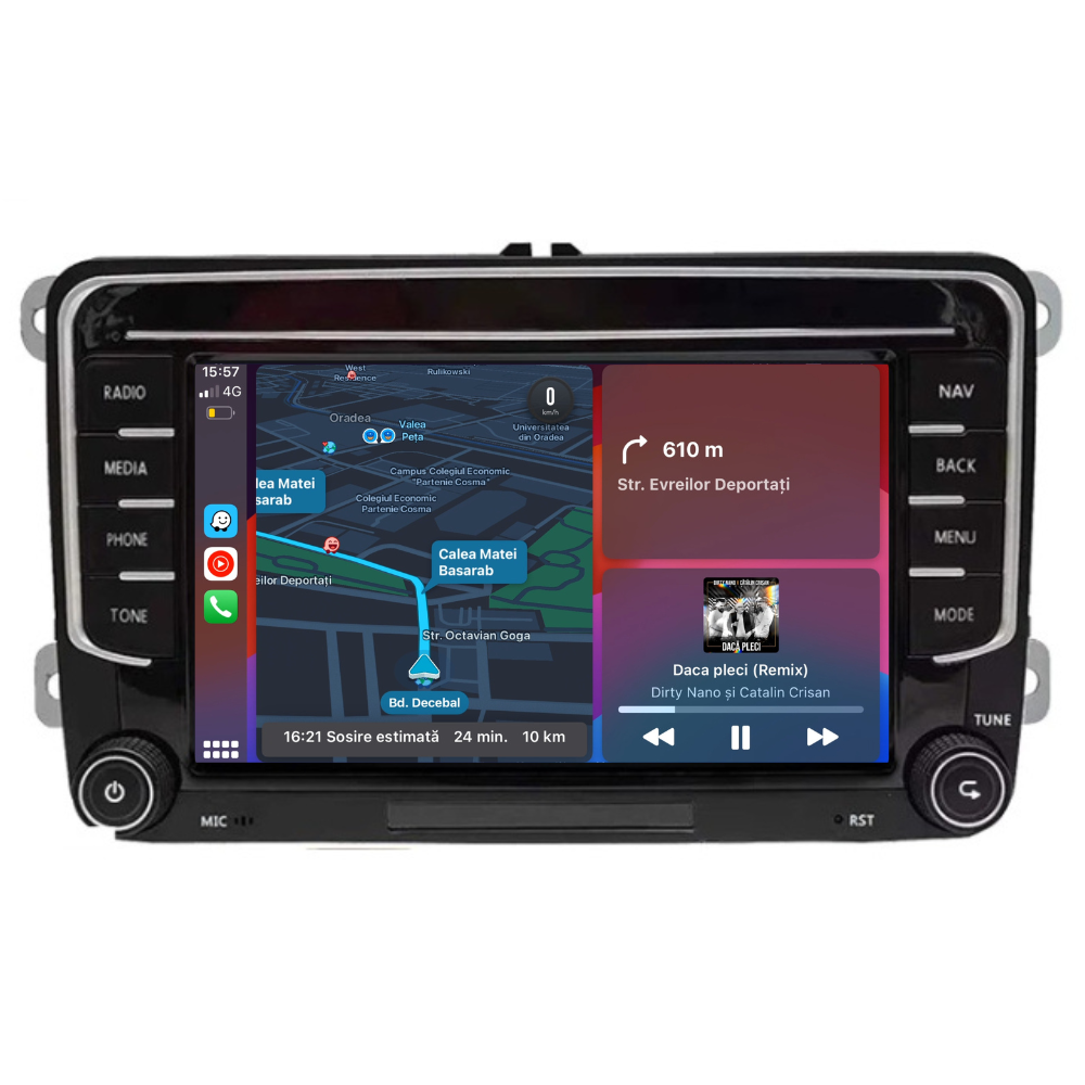 Navigatie VW Golf 5 (2003-2009), Android, Ecran 7 inch, 1GB RAM 32GB, crom [1]