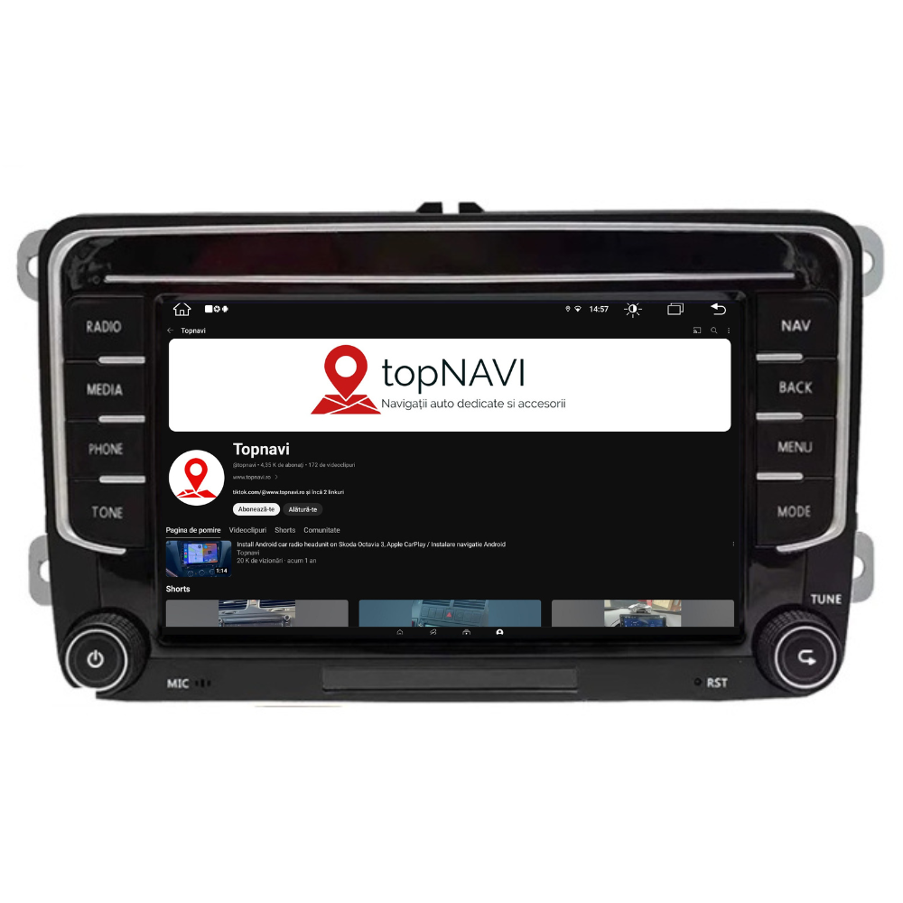 Navigatie VW Golf 5 (2003-2009), Android, Ecran 7 inch, 1GB RAM 32GB, crom [2]