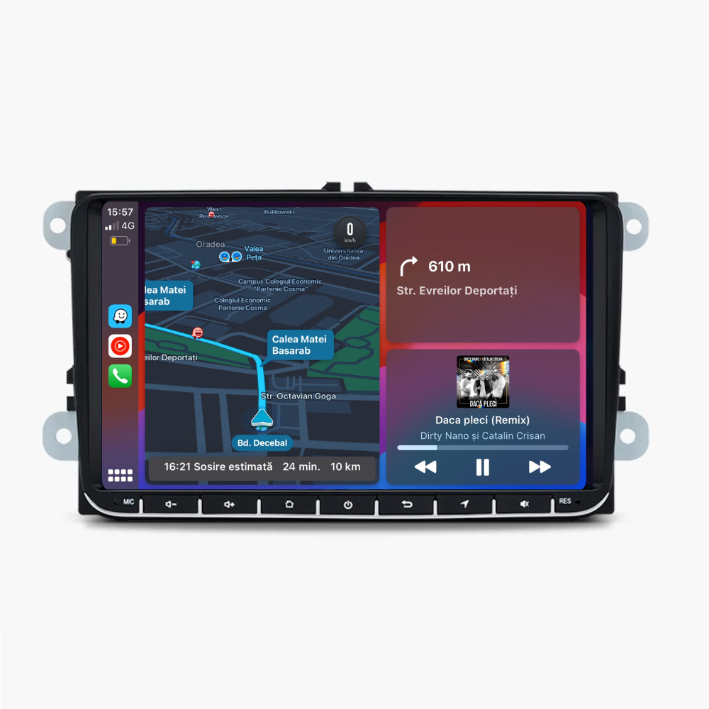 Navigatie VW Golf 6 (2008-2013), Android, Ecran 9 inch, 8GB RAM 128GB [1]