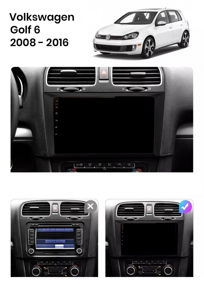 Navigatie Volkswagen Golf 6 (2009-2012), Android, Ecran 9 inch, 2GB RAM 32GB [6]