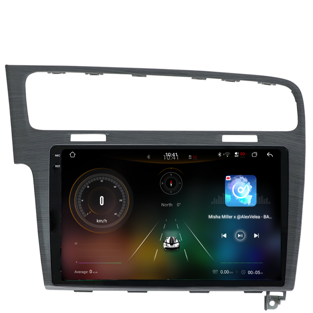 Navigatie Volkswagen Golf 7 (2012-2017), Android, Ecran 10 inch 2K, 12GB RAM 256GB, 8-core, grey [3]