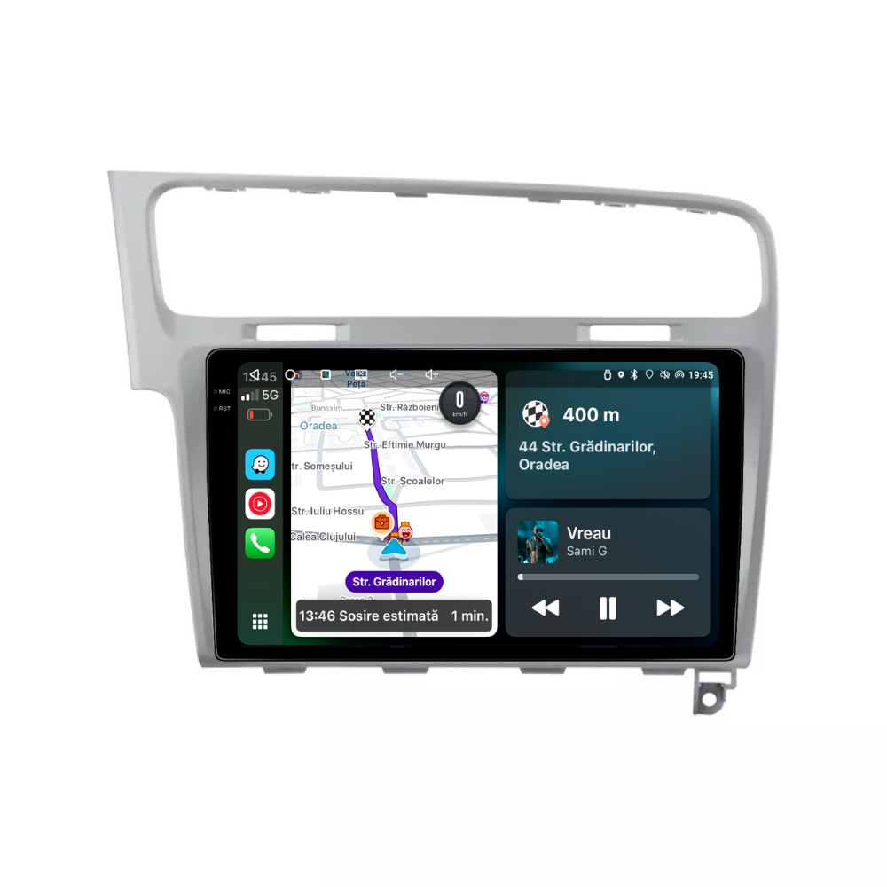 Navigatie Volkswagen Golf 7 (2012-2017), Android, Ecran 10 inch, 6GB RAM 128GB, argintiu [3]