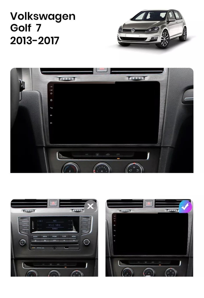 Navigatie Volkswagen Golf 7 (2012-2017), Android, Ecran 2K, 8GB RAM 256GB, 8-core, gri [7]