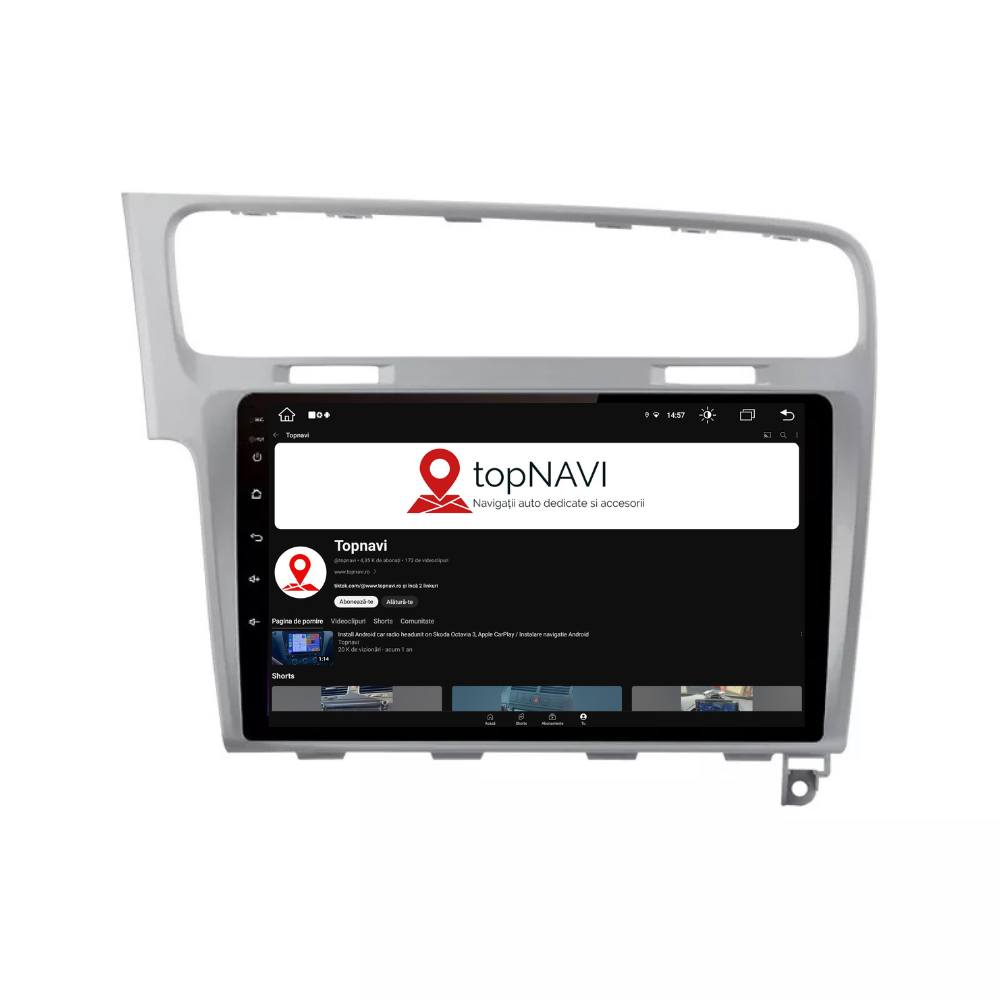 Navigatie Volkswagen Golf 7, Android 12, 1GB RAM 32GB, google maps, youtube, wifi, waze, bluetooth [2]